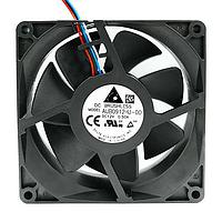 Delta Electronics, Inc. AUB0912HJ-00 Tubeaxial DC Blower, 92x92x25mm, 12VDC, 11.38CFM, 5.28W, 43dBA, 6000RPM, Sleeve, Tach