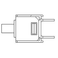 AMP Connectors - TE Connectivity PMS9P1B08M2RE Subminiature PC Thru-Hole Gold Off-Mom PB Switch