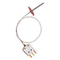 OMEGA RTD-860-180 Flanged Mounted RTD Probes with Lead Wire (3-Prong Miniature Male Thermocouple Connector, 230 °C)