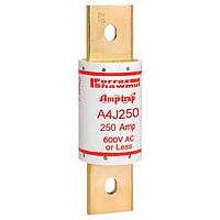 Mersen A4J250 Fast Acting Fuse,Class J,High Speed,200kA AC/100kA AC,600VAC,300VDC,250A