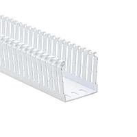 HellermannTyton 184-22003 High Density Slotted Wall Wiring Duct High Density Slotted Wall Wiring Duct, 2" x 2", Adhesive, PVC, White, 120ft/Carton