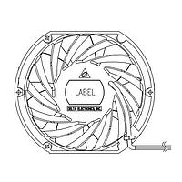 Delta Electronics, Inc. THB1548DG-CXKR Tubeaxial Tubeaxial Fan, 150x172x51mm, 48VDC, Ball, 3-Lead Wires, Lock Rotor Sensor, Tach