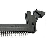 Molex 78731-1003 DIMM Connectors DDR4 DIMM Socket, Vertical Press-Fit, 0.76m Gold Plating, 288 Circuits, PCB Thickness 1.80mm, Tail Length 2.53mm, Black Housing, White Latch