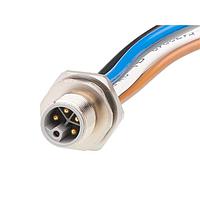 Molex 1205020042 Sensor Cables / Actuator Cables M12 Receptacle 5 Poles M16x1.5 Threads Male to Leads 1m  Lngth 2.50mm Wire