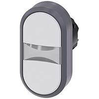 SIEMENS A6X30137828 Flat Button TWIN PUSHBUTTON. WHITE. WHITE