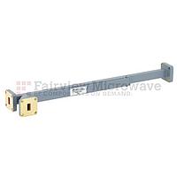 Fairview FMWCP1005 10 dB WR-34 Directional Waveguide Broadwall Coupler With UG-1530/U Square Cover Flange and E-Plane Coupled Port from 22 GHz to 33 GHz