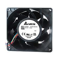 Delta Electronics, Inc. PFR0912SE-00 Axial DC Axial Fan, 92x92x38mm, 12VDC, 4x Lead Wires, Tachometer, PWM