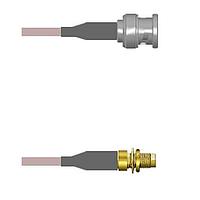 Amphenol Custom Cable Q-0M031000H006i RF Cable Assemblies BNC-SP/SMA-SJB G142 6I