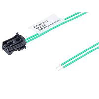 Molex 224051-1022 Discrete Wire Assembly Mini50-to-Pigtail  (OTS) Cable ASSY 2mm Pitch Single Row 150mm Lgth 2 Ckt BLK