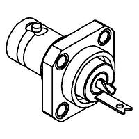 Radiall R141410000 Panel Receptacles BNC / INSULATED SQUARE FLANGE JACK RECEPTACLE WITH SOLDER POT CONTACT