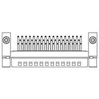 Molex / FCT 173109-0208 D-Sub Connectors - Standard Density FCT DSUB RA PC PLG 50 PN W/JKPOST