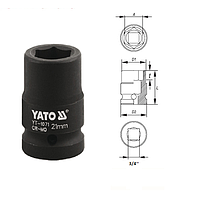 Yato YT-1110 Hexagonal impact socket 3/4" (60mm)
