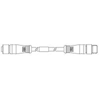 Molex 1200690220 Sensor Cables / Actuator Cables MIC 4P M/MFE .5M ST/ST 360 SHL
