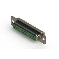 EDAC 628-M25-222-GN1 D-Sub Connectors - Standard Density Vertical Machined D-Sub Connector