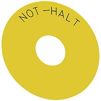 SIEMENS 3SU19000BC310AT0 Backing Plate BACKING PLATE, YLW, O.D. 75MM, NOT-HALT