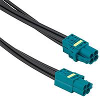 Amphenol RF 095-820-212M100 RF Cable Assemblies Type A Mini-FAKRA Quad Jack to  Type A Mini-FAKRA Quad Jack RG-174 1 Meter