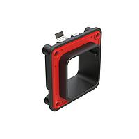 Amphenol SINE Systems ARBF-2A Accessories Interface Flange for 48, 60 Position Receptacles, Keyed A, Black