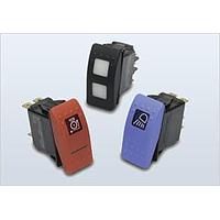 Carling Technologies VLD1S001-1ZZ00-000 Sealed Rocker Switch DPDT (ON)OFF(ON) 20A BLK Actuator Non-Ill