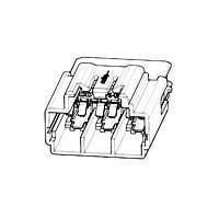 AMP Connectors - TE Connectivity 1719040-1 Housings 8POS GET MALE CONNECTOR W. 3 SB'S