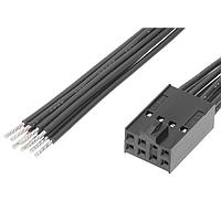 Molex 219659-1084 Rectangular Cable Assemblies Female-Pigtail (OTS) Cbl Assy Dual Row 600mm Tin Plating 8 Ckt Blk