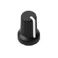 Davies Molding 1101-A Control Knob .625x.58 2SHOT INSTR 6mmX18 TEETH BLK