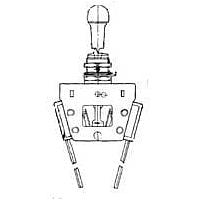 Honeywell 22AT55-4-M Toggle Switches Toggle SW 8PDT 2POS SCRW TERM LOCK LVR
