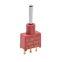 E-Switch 100AWSP3T1B4M2RE Toggle Switch SPDT ON-OFF-ON PC MT