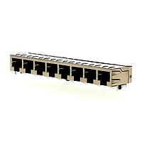 Molex 43223-8182 Ganged ModJack RA Gangd SHLD FLH 6PRT 8/9