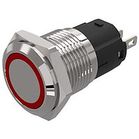 EAO 82-4151.0114 Anti-Vandal 82-4151.0114.indicator.-.16 mm.stainless steel.flush/flat.ring.red.24 V.soldering terminal