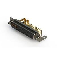 EDAC 630-43W2650-3NE Mixed Contact D-Sub Connectors Right-angle Power Combo D-Sub Connector