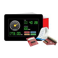 4D Systems gen4-uLCD-43D-CLB-PI Display Modules 4.3" gen4 LCD pack for Raspberry Pi with gen4-uLCD-43D-CLB, 4D Serial Pi Adaptor + Cable