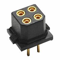 Harwin M80-8500445 Socket Assembly 2+2 POS DIL FEMALE VERT GOLD