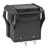 NKK Switches JPM26B-A Sealed DPST OFF-ON 10A TV5 BLACK CAP