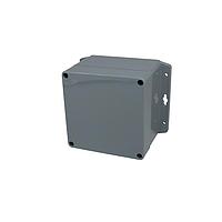 Bud Industries PN-1337-DGMB NEMA Box IP65 NEMA 4X Box Dark Gray with Mounting Brackets (4.7 X 4.7 X 3.5 In)
