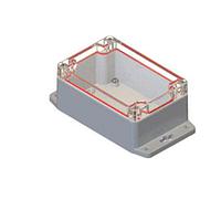 Serpac RBF53P06G28G NEMA/IP Rated RB53 Enclosure Top Gray Bottom Gray