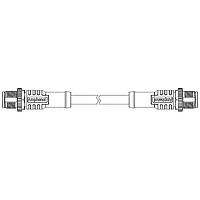 Amphenol LTW M12A12ML-12AML-SD002 Sensor Cables / Actuator Cables M12 Circular Metric Connector, A Code, Metal, 1.5A, 12 pins, Male Connector, Male Contact, Straight-to-Straight, Screw Thread, Overmolded Double Ended, Length 2000mm, IP68 / IP69K