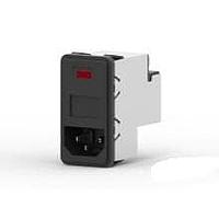 Corcom - TE Connectivity PS00XDS6B Inlets 6A DUAL FUSE SNAP IN MOUNT