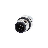 NorComp 858-012-103RLS4 Circular Metric Connectors IP67 Male M12 Cable Mount 12 Position Straight Solder Cup
