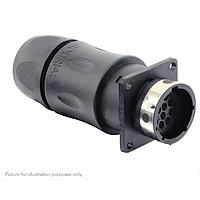 Eaton Souriau-Sunbank UTGX0JC1412P Receptacles Square flange receptacle, with cable gland backshell, for 12 male contacts,  IP68/69K