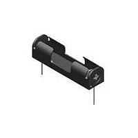 Keystone Electronics 2485 Battery Holders 1/2 AA PC mount Plastic btty HOLDER