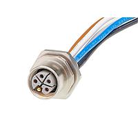 Molex 1205020015 Sensor Cables / Actuator Cables M12 Receptacle 5 Poles M16x1.5 Thread Female to Leads 0.20m Lngth 1.50mm Wire