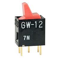 NKK Switches GW12LCP Paddle Switches SPDT ON-ON RED ACT PADDLE ACTUATOR