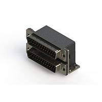 EDAC 661-025-364-052 Dual Port D-Sub Connectors Right-angle Dual Port D-Sub Connector