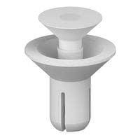 Essentra Components SRCS-4100W Snap C ftsunk Snap Rvt,Wht,7.5-8.5MM Hold