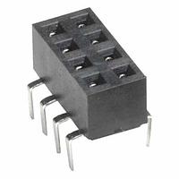Harwin M20-7850442 Receptacle 04+04 DIL SKT BTM ENT SEL GLD+TIN