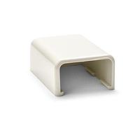 HellermannTyton TSR2FW-36 Wire Ducting & Raceways End Cap, 1-1/4", PVC, Office White, 10 Individual/bg