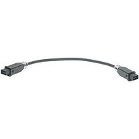 HARTING 33572110505004 Fiber Optic Cable Assemblies Han 3A Marine LC Duplex Hybrid Double Sided Cable Assembly - DC Singlemode GOF, 3x2.5mm (AWG 14) - 50m