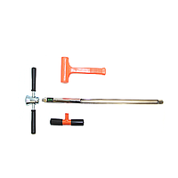 AMS 425.53 1" X 36" Plated Replaceable Tip Probe w/ 24" Window and Hammer Head Handle