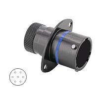 Eaton Souriau-Sunbank 8STA01099PB Connectors Square Flange Receptacle - size 10 - 7 contacts - Male