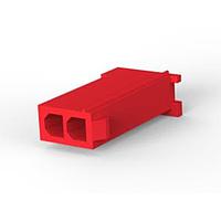 AMP Connectors - TE Connectivity 1-172233-2 Receptacle Housings CAP 2P MINI RED